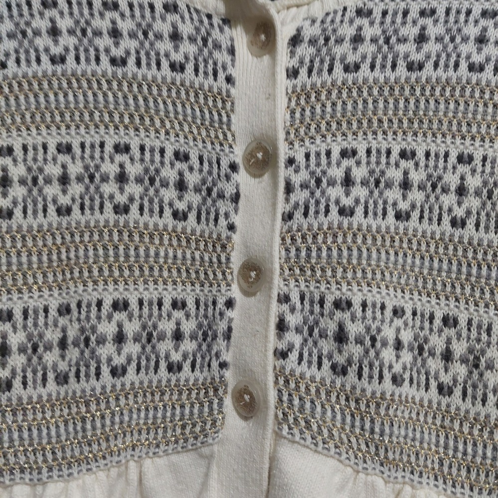 Calvin Klein Jeans Womens 4 Button Cardigan M Sweater Soft Long Sleeves Cotton - Picture 5 of 8